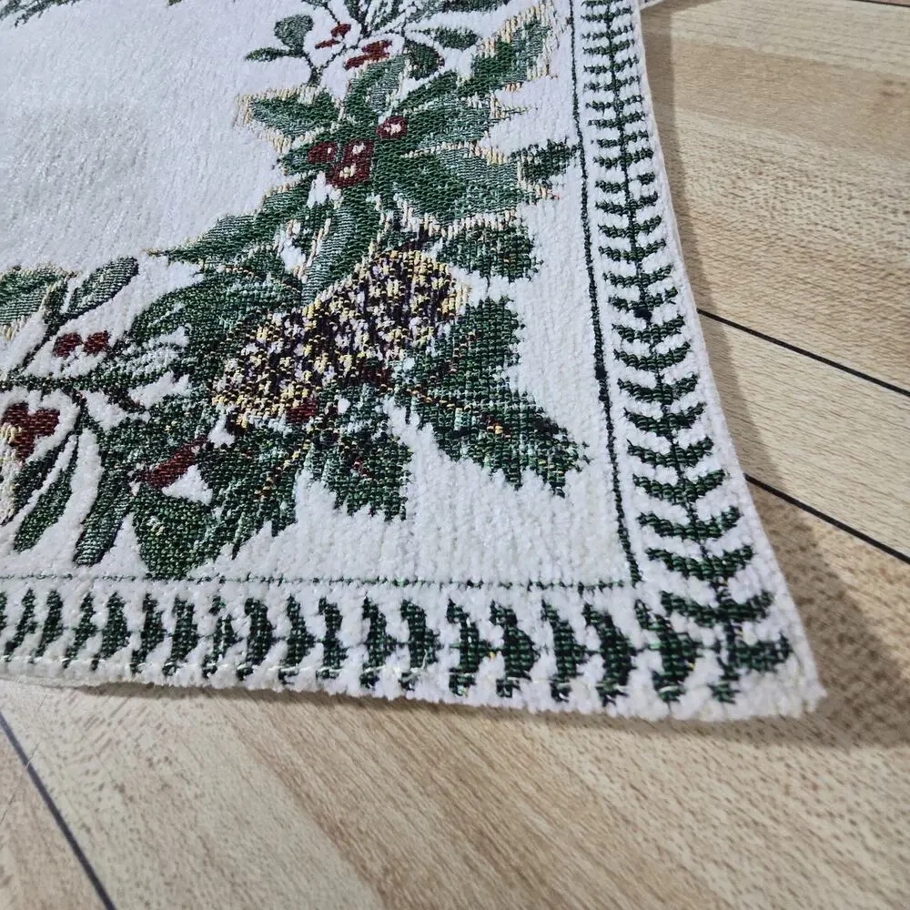 Vtg Set‎ 4 Tapestry Holiday Placemats 13